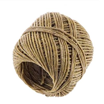 China Factory wholesale 200ft 100% organic hemp wick candle wick with natural beeswax CoatingHemp coreIgniting agent for sale