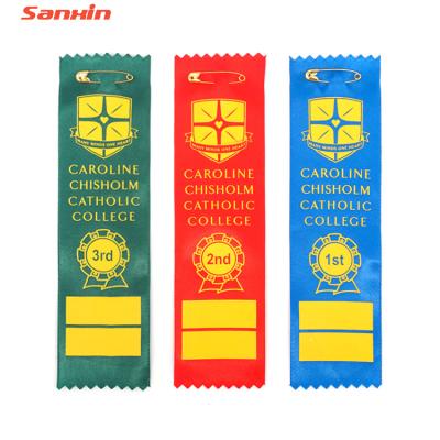 China Viable Wholesale Custom Pattern Shortcut Award Badge Ribbon for sale