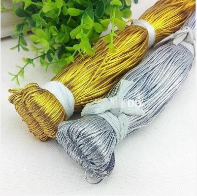 China SilverGold pai shengCustom viable gold silver elastic string metallic gold elastic rope with best quality for sale