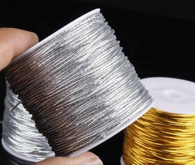 China Sustainable Gold Silver Custom Elastic String, Gold Rope for sale