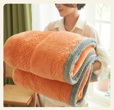 China Wholesale Winter Solid Color Breathable Warm Blanket Soft Blanket Viable can be home and also can be office skin-friendly thick blanket for sale