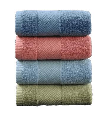 China 100% Hypoallergenic Cotton Absorption, Bathroom Hotel High Moisture Absorption Jacquard Craft High Quality Soft Quick Towels for sale