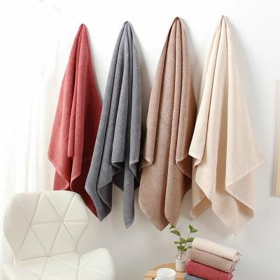 China 100% Hypoallergenic Skin Friendly Quick Suction Soft, Outdoor Hotel Bathroom Solid Color Towel High Quality Towel for sale