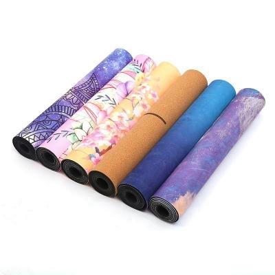 China Custom Eco Friendly Non Slip Fitness Exercise Natural Rubber Suede Yoga Mat Friendy Logo Digital Printing Design Eco Non for sale