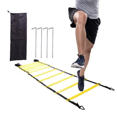 China Speed ​​Agility Training Amazon Hot Selling 6m Adjustable 12 Rung Soccer Football Speed ​​Training Agility Ladder for sale