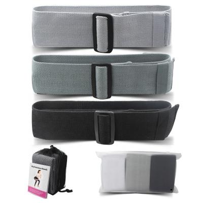 China Soft Booty Bands Set 3 Adjustable Fitness Home Exercise Yoga Levels Fabric Hip Resistance Bands for sale