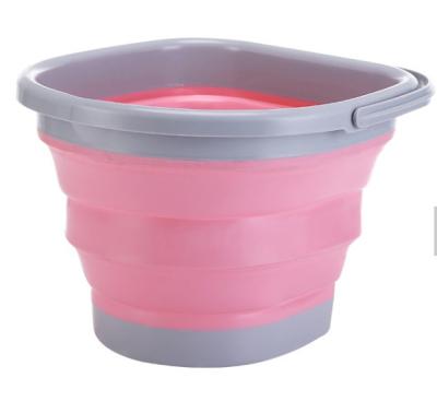 China Minimalist Eisho High Quality Folding Plastic Bucket Collapsible Plastic Water Bucket For Outdoor Fishing for sale