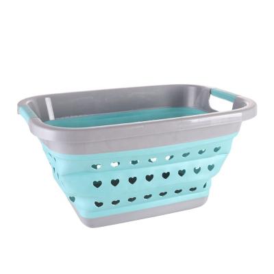 China Eisho Hot Sale Portable Folding Folding Plastic Laundry Basket Stored Dirty Storage Basket Clothes Storage Basket from Eisho for sale