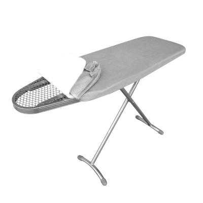 China Protect Clothes EISHO Hotel Small Size Foldable Mesh Top Ironing Board With Hook Folding Hanging Ironing Boards for sale