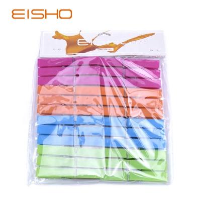 China Eisho Outdoor Drying Clothespin Clips Clothes Clip Pegs Clothespin Plastic Pegs for sale