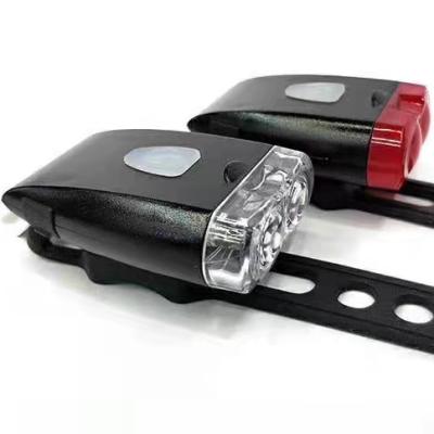 China Cycle Headlights With Bell USB Rechargeable Car Lights Horn Burst Loud 7588 for sale