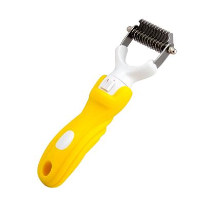 China Replaceable Stocked Blade Dog Grooming Brush for sale