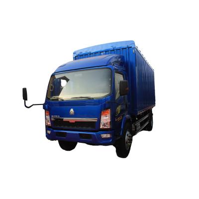 China Second hand Low price SinoTrucks  Good Quality good performance light duty 5tons cargo Diesel Euro 3 van truck 4 - 6L for sale