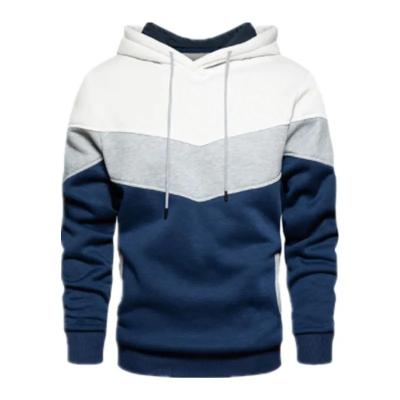 China Anti-Wrinkle Patchwork Hoodies Men Fashion Hooded Sweatshirts Male Spring Winter Streetwear Casual Pullover for sale