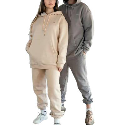 China Custom Logo Men's Women's Unisex Cotton Jogger Suit Sweatpants And Hoodie Sets Anti-wrinkle Sets Tracksuit for sale