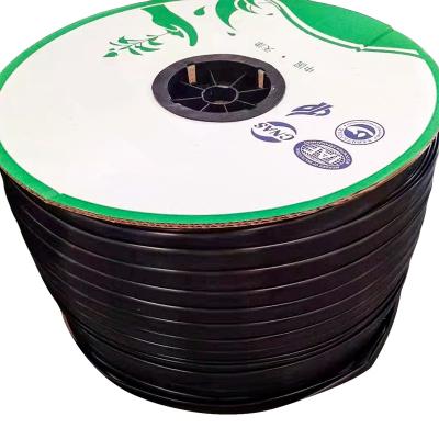 China 16mm Emitter Drip Irrigation Plastic Drip Tape Flat Drip Tape With 1000Meter Tail for sale