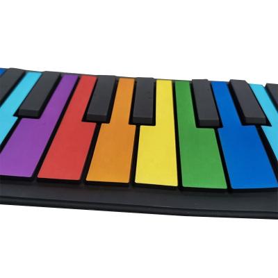 China Music Education Low Price 49 Key Roll Up Piano Keyboard Electronic Piano Educational Toy For Kids Music Practice for sale