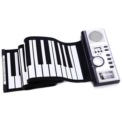 China Hot Sale 61 Keys Silicone Rubber Roll Up Piano MIDI Keyboard Flexible Silicone Programmable Keyboard Portable Electronic Piano For Student for sale