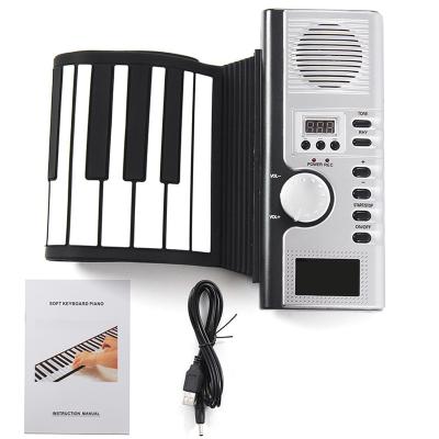 China China Wholesale Silicone Instrumets Roll Up Rubber Electronic Musical Professional Flexible Piano Keyboard For Beginners for sale