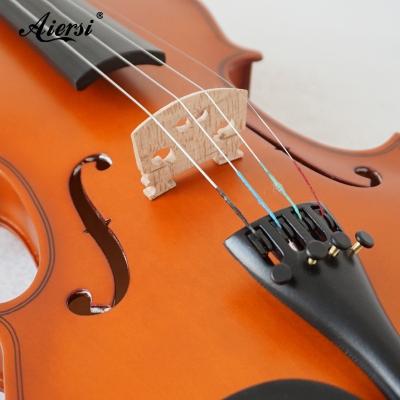 China Plywood Maple Aiersi Band Violin Including Case And Bow Cheap Price Plywood Student 4/4 Violin For Sale for sale