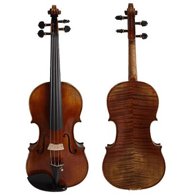 China High Grade Solid Spruce Carved 4/4 3/4 1/2 Violin Fiddle Master Spruce Violin for sale