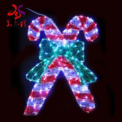 China Pattern Lights Factory Outlet 2022 Acrylic 2D 3D IP65 IP68 LED Christmas Candy Cane Lights for Christmas Lawn Displays Decorations for sale