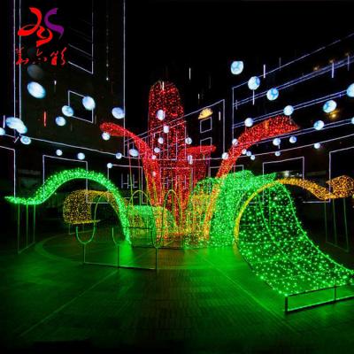 China Modern Street Decoration 3D Outdoor Fountains Led Christmas Pattern Light With Factory Price for sale