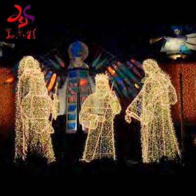 China Decorative LED Street Light Angel Lighting Acrylic Sculpture Commercial Use Christmas Pattern for sale