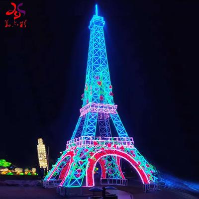 China Shopping center etc. Garden/Party/18 Years Factory Eiffel Tower 3D Decorative Pattern Lights Outdoor Waterproof Christmas LED Holidays for sale