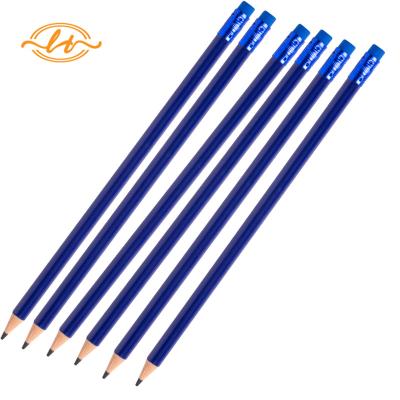 China office & School Office Supply and School Pencil Writing Pencil Supply, Blue Colored Pencil with Eraser, Bulk Packing for sale