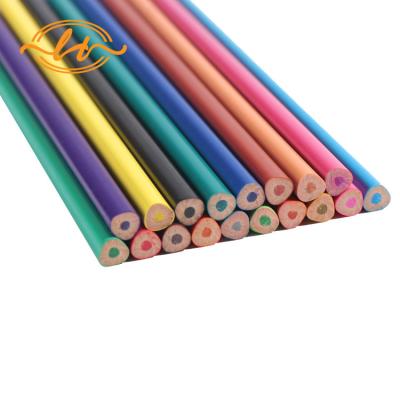 China office & School Pencil 18 Colors Triangular Shaped Pencil For Kids for sale