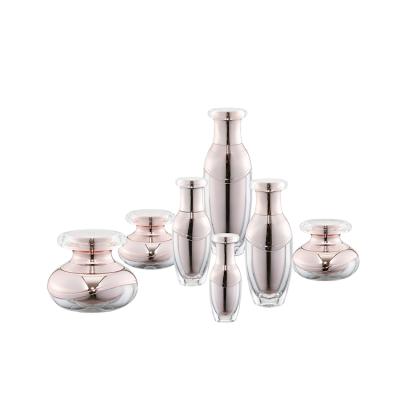 China BEAUTY PACKAGING good quality acrylic airless bottle and cosmetic cream jar for acrylic bottle for sale