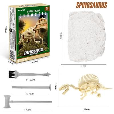 China Wholesale Custom Cheap High Quality Hard Fossil Standard Plaster Dinosaur Archaeological Toy for sale