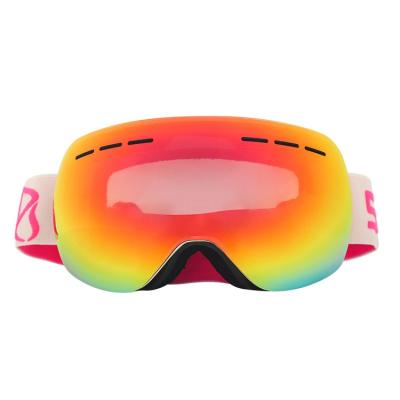 China Fashion sunglasses wholesale custom logo snow ski goggles neutral glass fast delivery ski goggles for sale