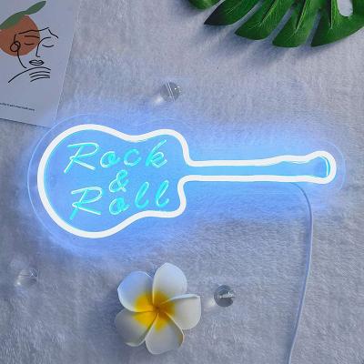 China LANDSCAPE Divatla Brand Quality Guarantee Low Voltage 5v Usb Guitar Neon Sign With Customized Color Neon Light For Bedroom Home Decor for sale