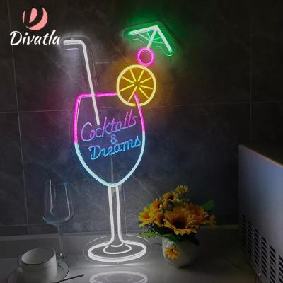 China DIVATLA Customized LANDSCAPE Remote Control Brightness Designer Engraving High Density Acrylic Smart Light Bedroom 5W Led Neon Sign Light for sale