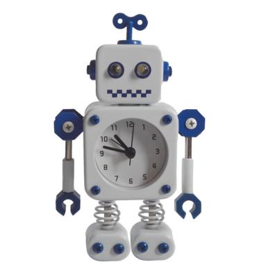 China Funny LUMINOVA Robot Shape Alarm Clock For Sell Toy Table Gift Clock à venda