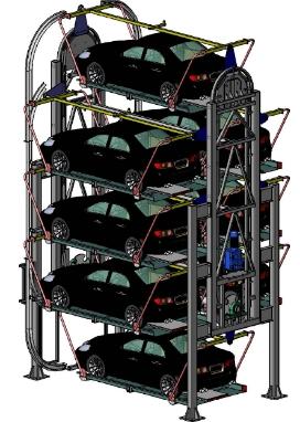 China Park-to-pay high quality vertical rotary parking equipments vertical rotary parking system smart parking system for sale