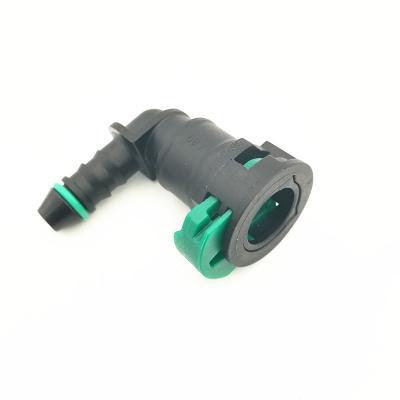 China OEM Factory Original Supplier 7.89 Quick Connector PA12 90 Degree ID 6 5/16 Quick Nipple Barb Fuel Hose Fittings Fuel Connector for sale