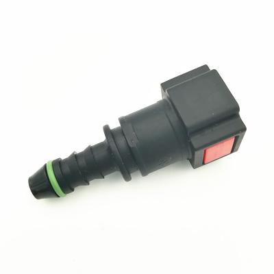 China PA12 OEM Original Factory Supplier 9.89 Quick Connector 180 degrees 0 straight Fuel Quick Connector Nipple Barb Fuel Hose Fittings for sale