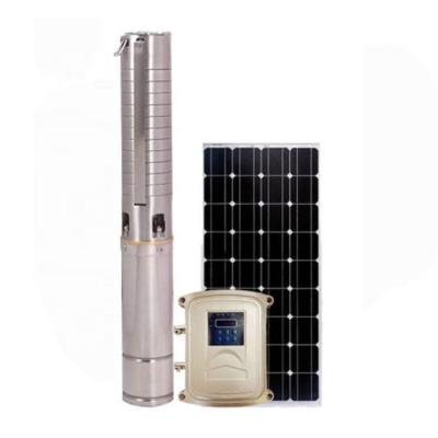 China Long Life Quality Assurance 12V/48V DC Powered Submersible Solar Water Irrigation Pump System for sale