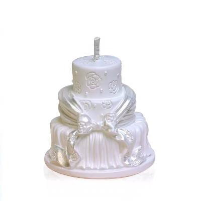 China High Quality Promotional Custom Logo Candles Cake Candle Decoration Home Decor Supplies for sale