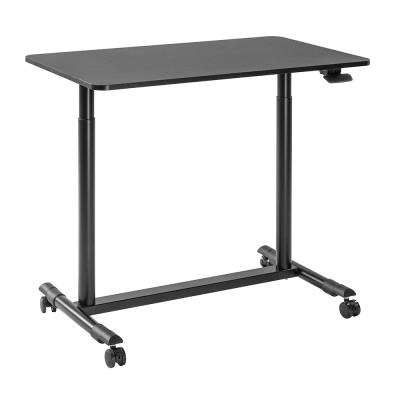 중국 Adjustable Mobile Pneumatic Height Adjustable Desk (Height) Compact Desk With Round Legs 판매용