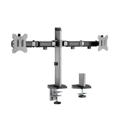 China Steel Deluxe Dual-Monitor Mechanical Monitor Arms for sale