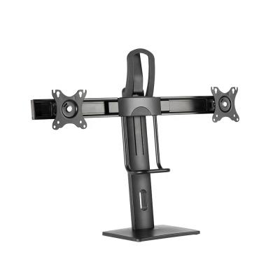 China Aluminum Dual Screens Vertical Lift Monitor Stand for sale