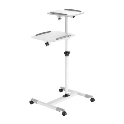 China Universal Adjustable Flexible Wooden Height Adjustable Laptop Stand (Height) Projector Cart for sale