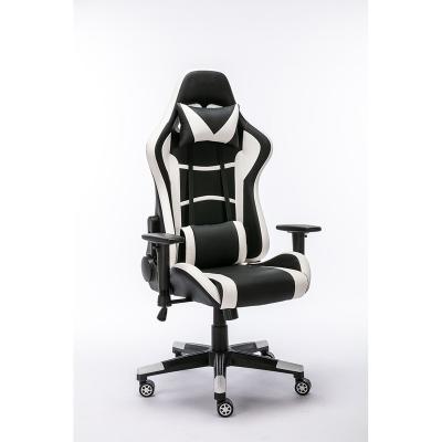 China Best Selling Low Price PVC Gaiming Chair Rotation Black White Computer for sale