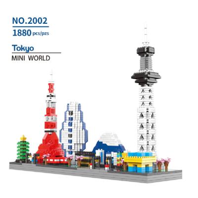 China Construction Toy New Arrival 3D Model Sky Tree Burj Khalifa Tower Diamond Bricks Toys City Dubai Tokyo Building Blocks Children Architecture Gift for sale