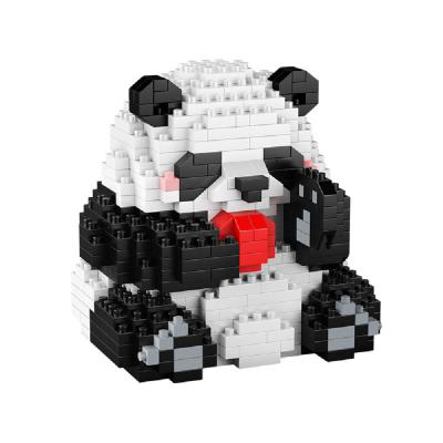 China Construction Toy Hot Selling 8 Style Animal 3D Model Micro Building Block Collection Playing Panda Mini Brick Figures Cute Panda Toy Dropshipping for sale