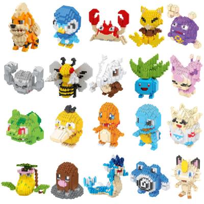 China Construction Toy Hot Sale LBOYU Plastic Pocket Monster Mini Bricks Figures Butterfree Jigglypuff Gyarados Diglet Micro Building Blocks Christmas for sale